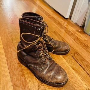 Vintage Made in Georgia Leather Boots